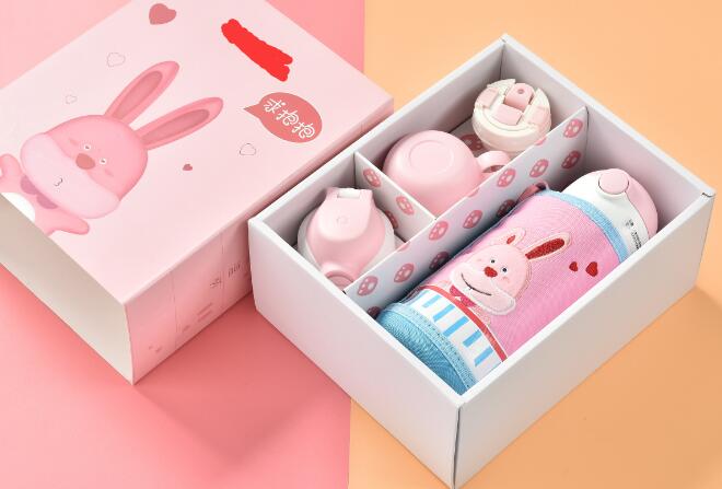 兒童保溫杯二合一套裝 304不鏽（xiù）鋼兒童吸管壺